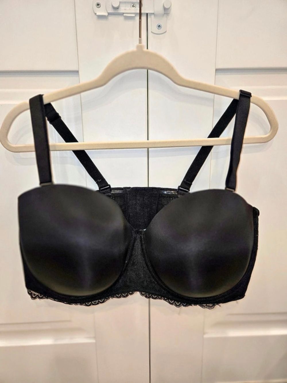 Torrid Strapless Push-Up Smooth Bra Black Bra Size 42H